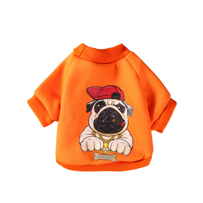 Small Dog Teddy Cartoon Sweater – Cute Clothing