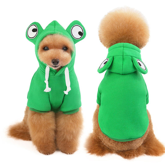 Frog Sweater for Small & Medium Dogs – Fleece Pet Apparel