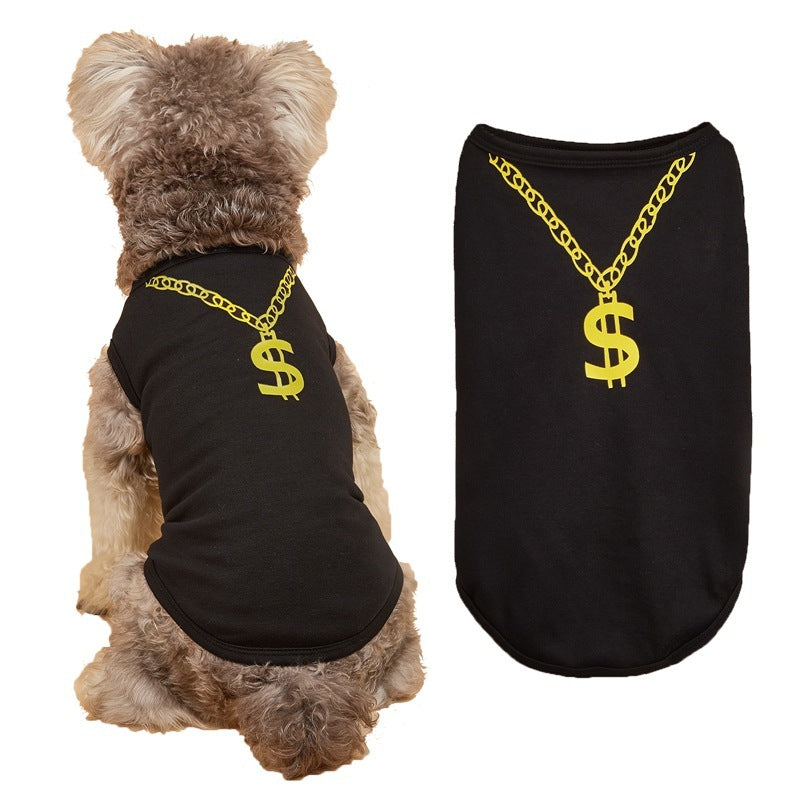 Dog Vest with Necklace – Stylish Pet Apparel