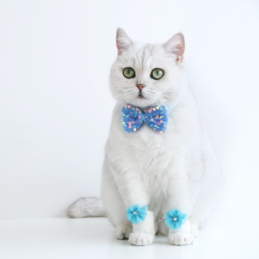 Cat Birthday Party Set – Hat, Bow Tie & Flower Suit