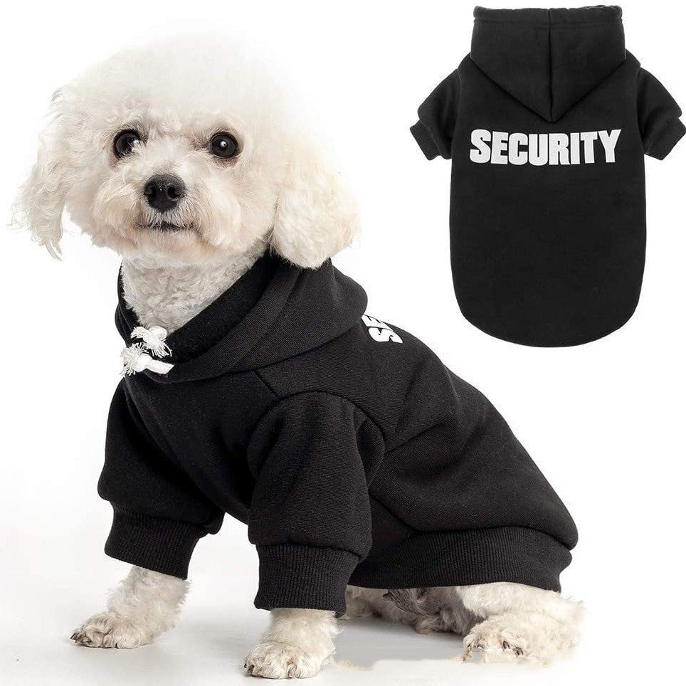 Pet Dog Fleece-Lined Hoodie – Casual & Warm with Hood