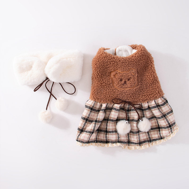 Fashionable New Puppy Dress – Cute Bear Design