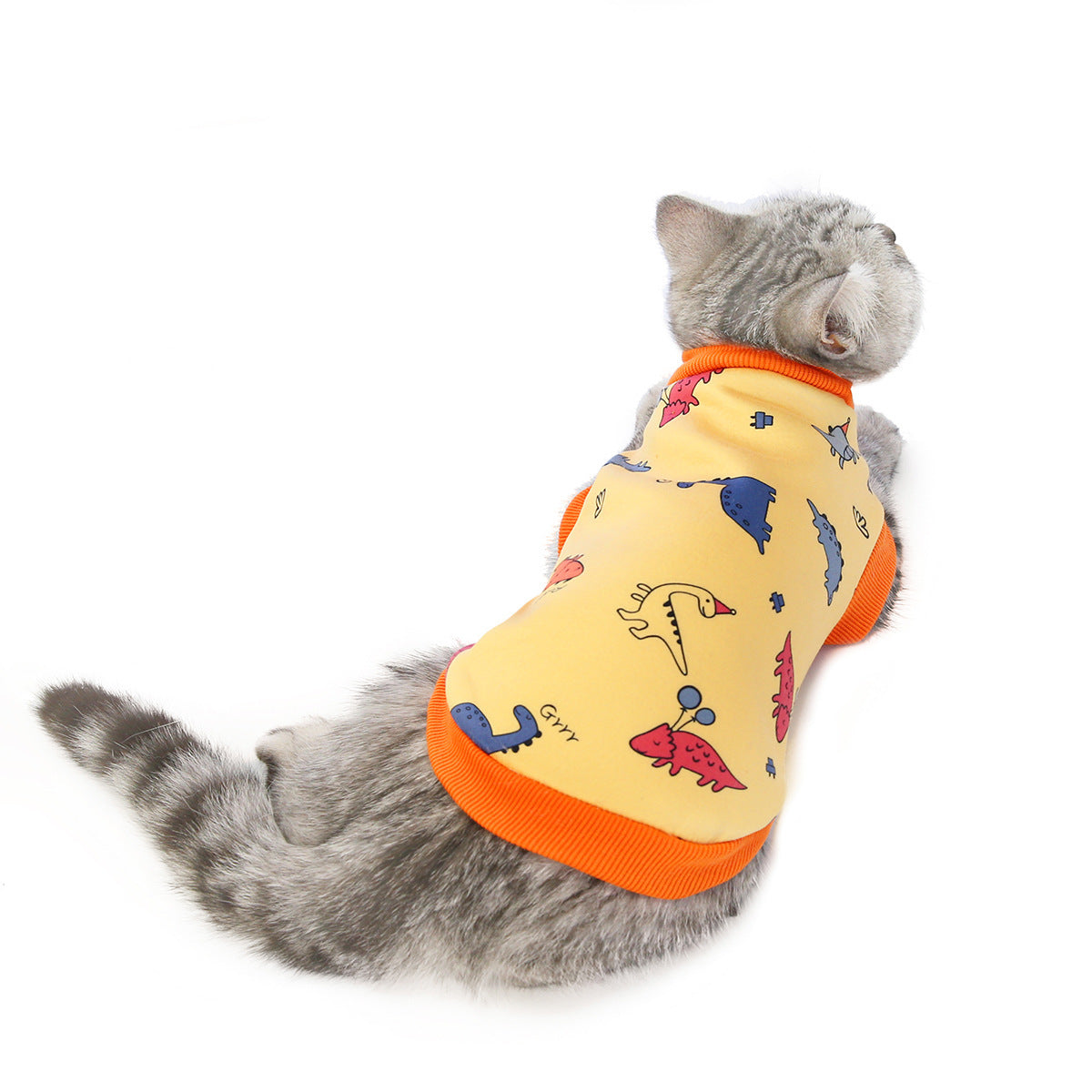 Cat Clothes – Multiple Designs: Dinosaur, Deer, Avocado, Smile, & Lollipop