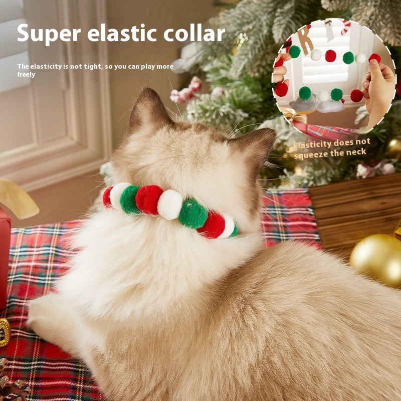 Christmas Pet Collar – Stretchable Decorative Ornament