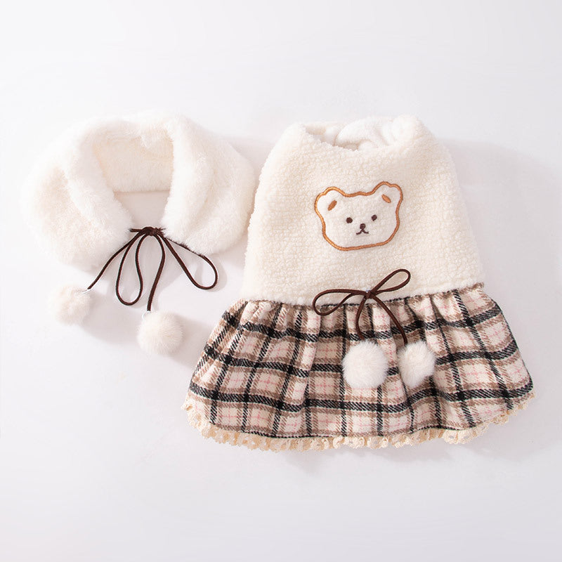 Fashionable New Puppy Dress – Cute Bear Design