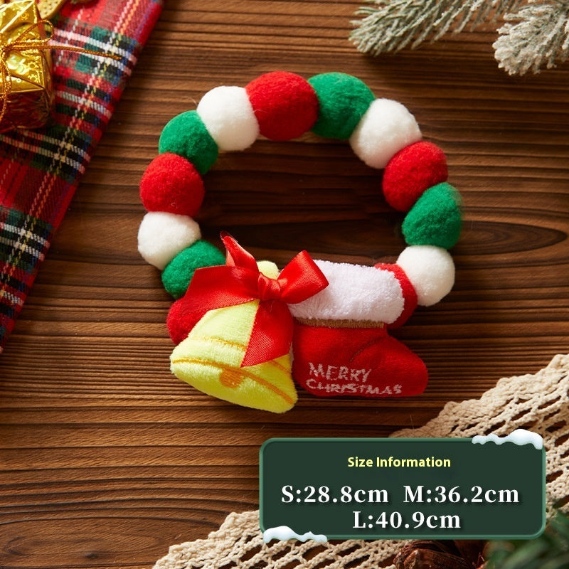 Christmas Pet Collar – Stretchable Decorative Ornament