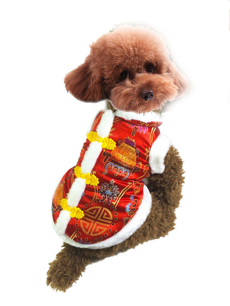 Chinese-Style Pet Clothes - Tang Suit for Every Year