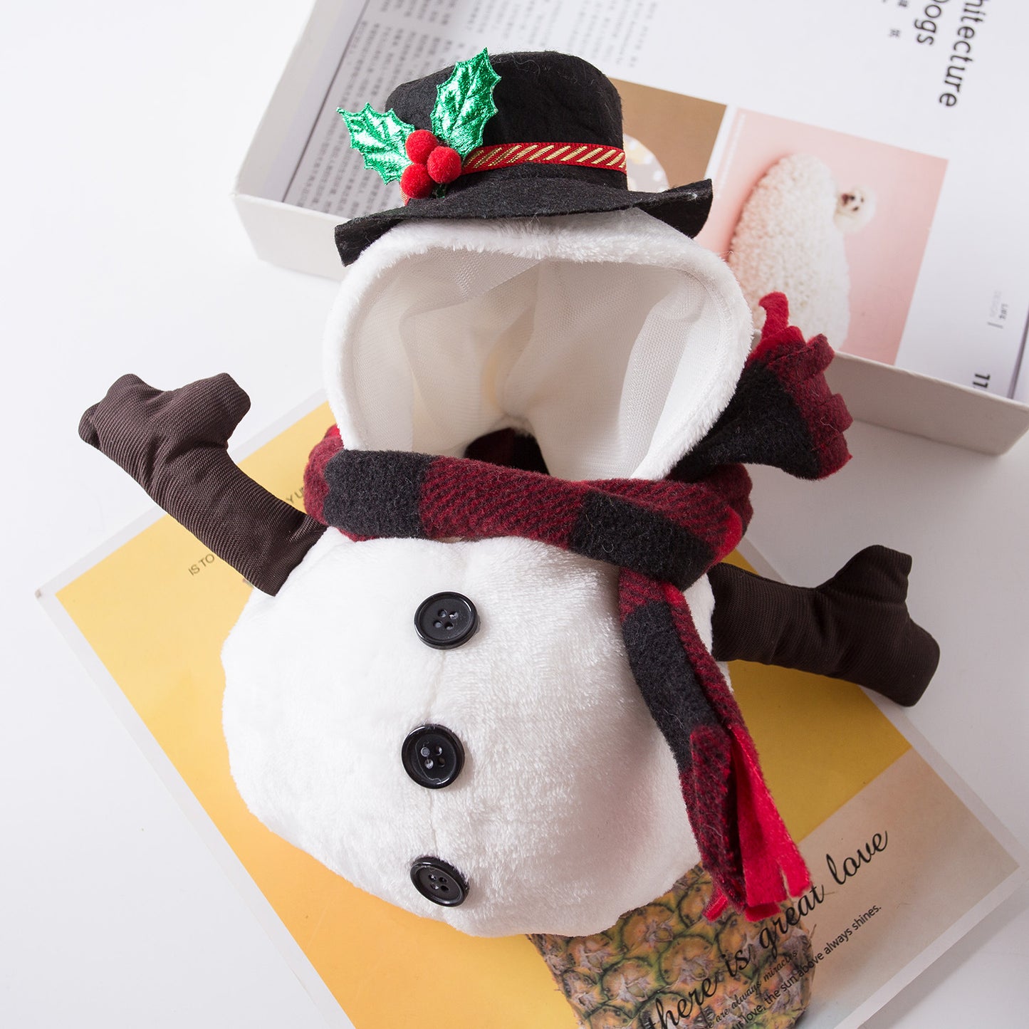 Christmas Snowman Pet Costume – Funny Holiday Outfit