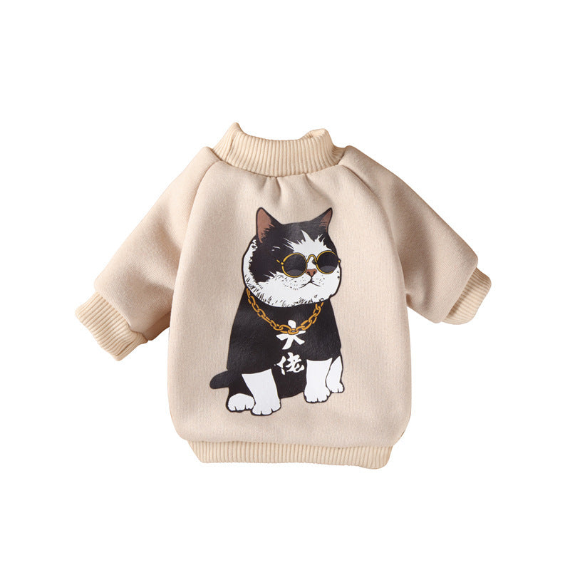 Small Dog Teddy Cartoon Sweater – Cute Clothing