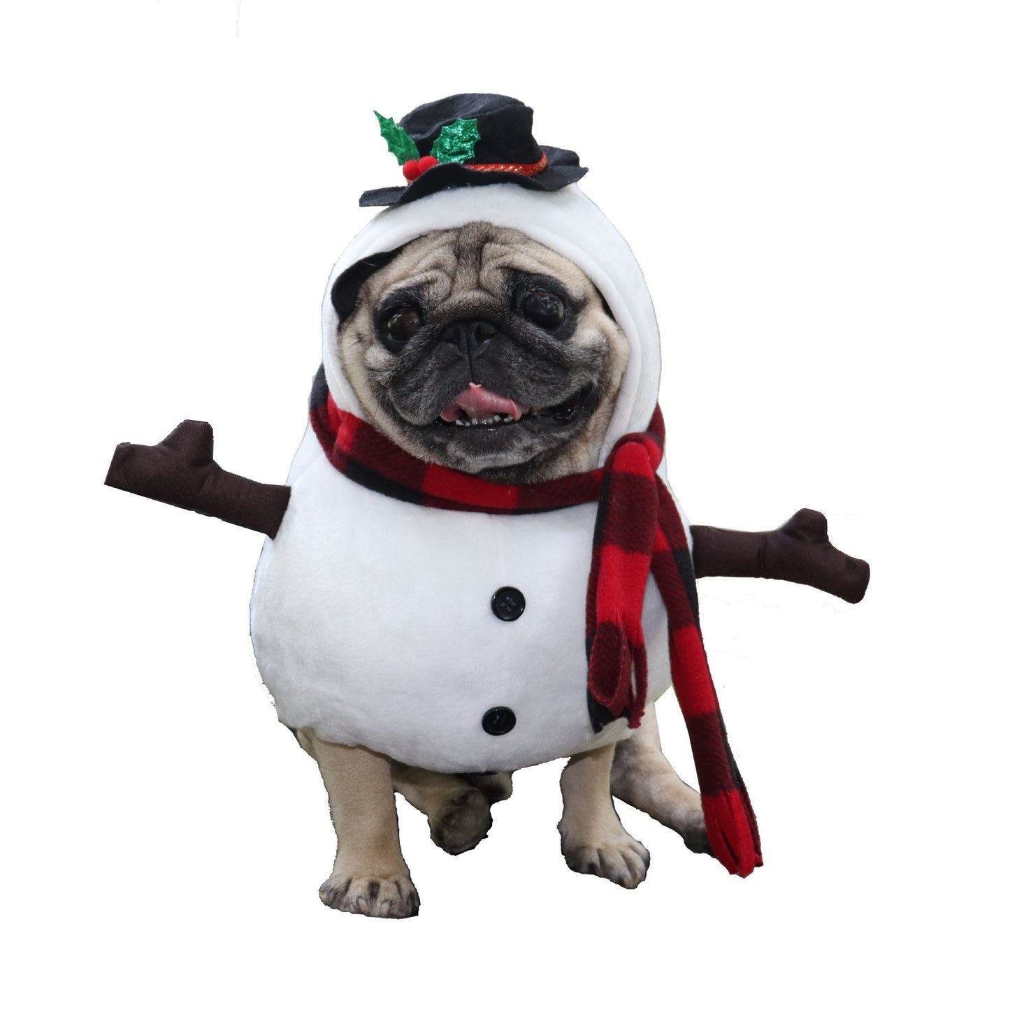 Christmas Snowman Pet Costume – Funny Holiday Outfit