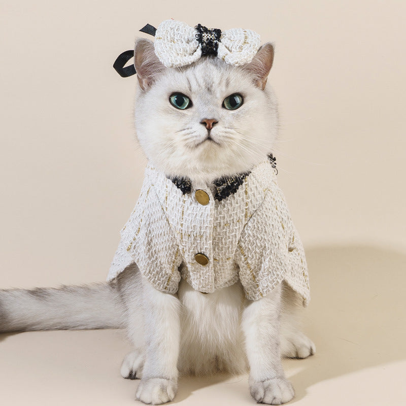 Classic Cat Accessories Set – Matching Hat, Coat & Skirt