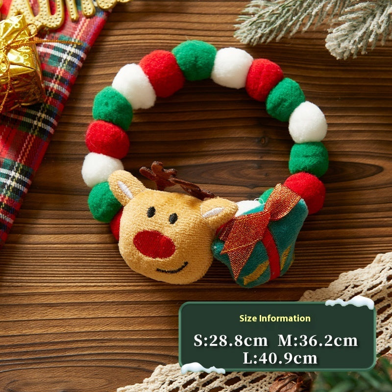 Christmas Pet Collar – Stretchable Decorative Ornament