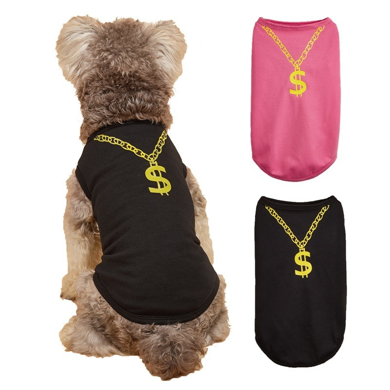 Dog Vest with Necklace – Stylish Pet Apparel